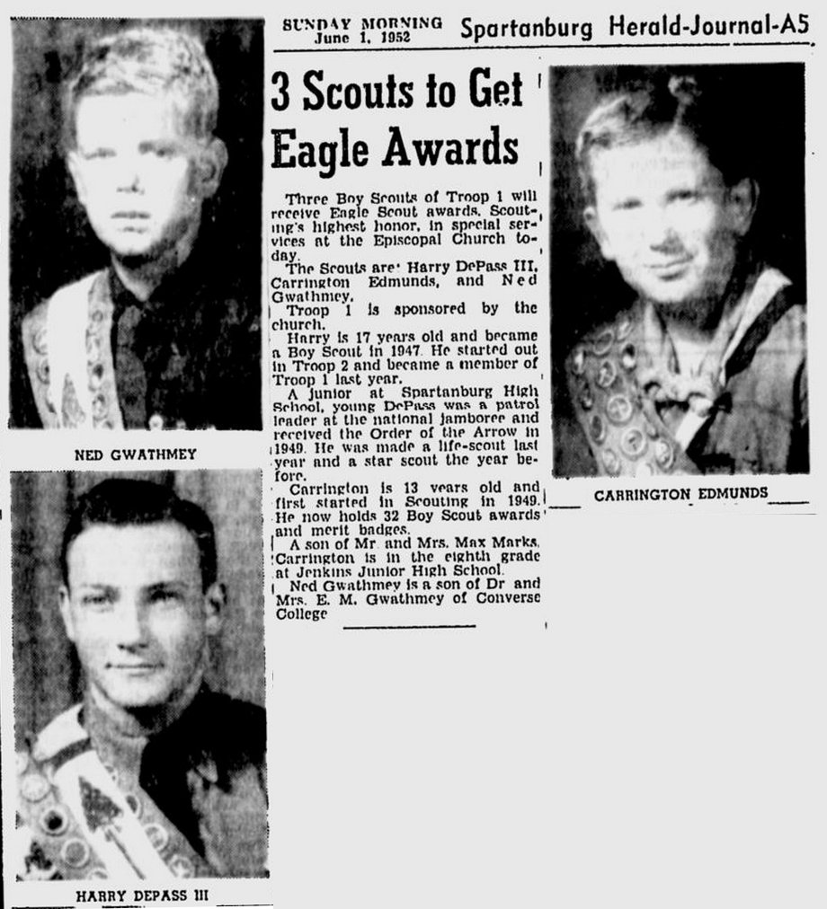 Spartanburg Herald-Journal, 1 Jun 1952, page A5